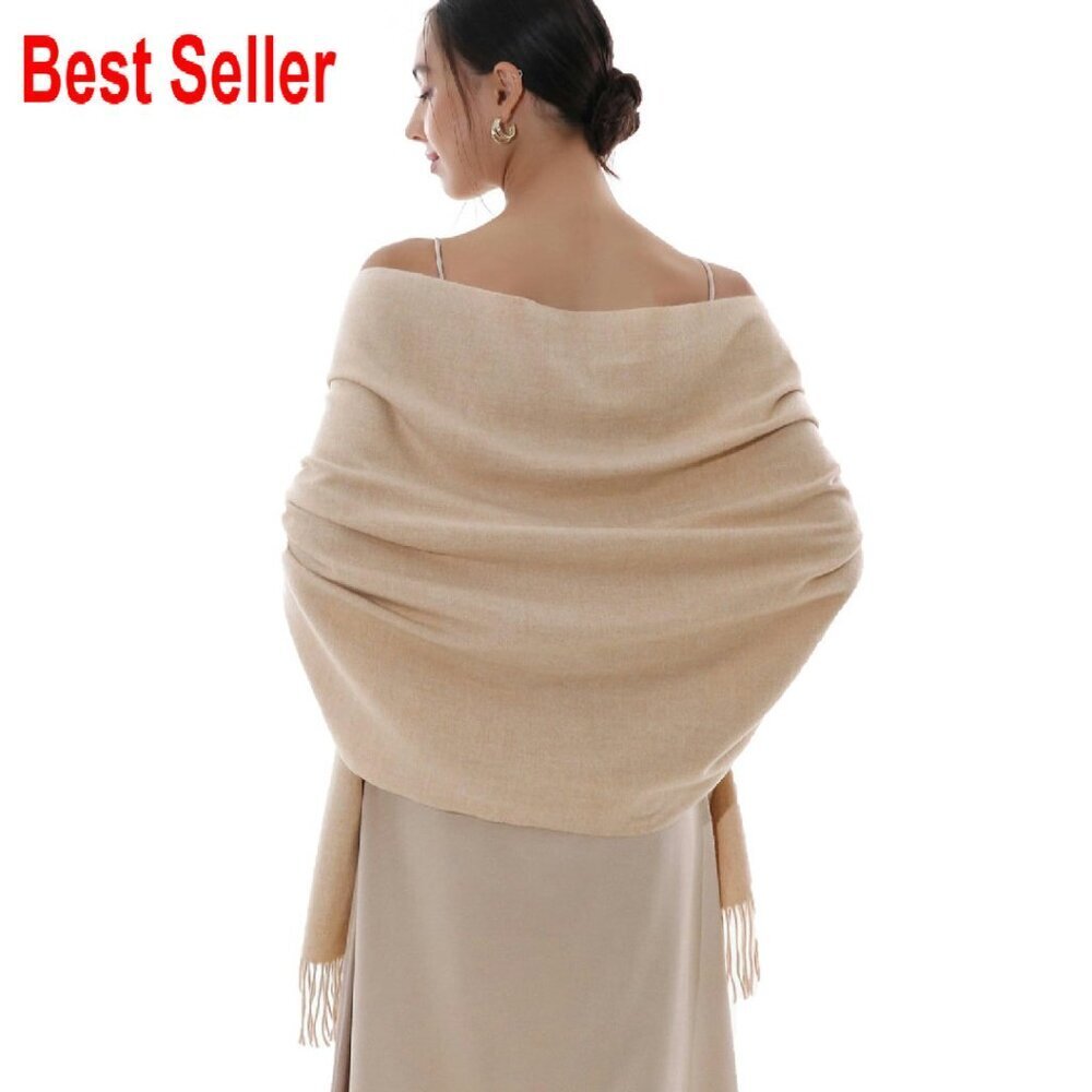 Soft Pashmina Shawl Wrap Elegant Chic Evening Party Wear Large Warm